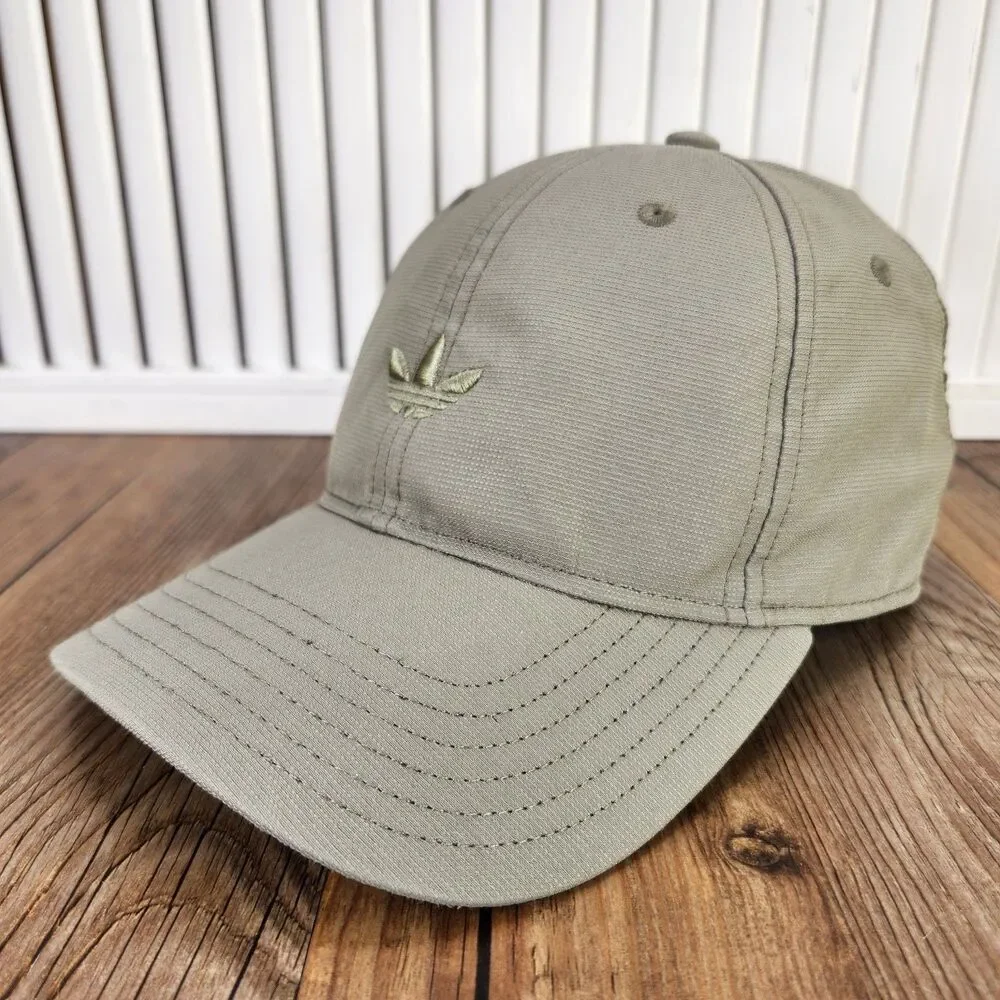 Adidas Originals Trefoil Dad Hat Cap Olive Green Strapback Casual Outdoors Sport